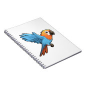 Carnet Illustration du perroquet de dessin (Côté Droit)