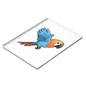 Carnet Illustration du perroquet de dessin (Côté gauche)