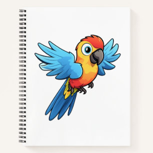 Carnet Illustration du perroquet de dessin