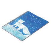 Carnet Illustration du Petit Renard arctique (Vulpes lago (Côté gauche)