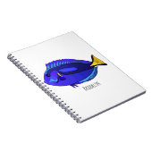 Carnet Illustration du poisson de la cuve bleue (Côté Droit)