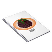 Carnet Illustration du pudding de Noël (Côté Droit)