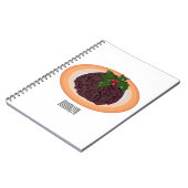 Carnet Illustration du pudding de Noël (Côté gauche)
