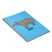 Carnet Illustration du rhinocéros de Javan (Côté Droit)