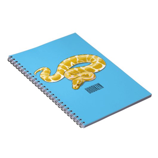 Carnet Illustration du serpent python birman (Côté Droit)