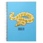 Carnet Illustration du serpent python birman (Devant)
