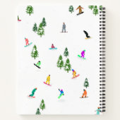 Carnet Illustration du snowboard des Snowboarders (Dos)