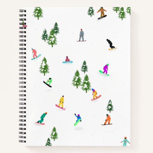 Carnet Illustration du snowboard des Snowboarders (Devant)