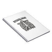 Carnet Illustration du squelette de la cage thoracique de (Côté Droit)