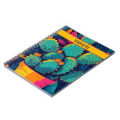 Carnet Illustration du sud-ouest vif de Neon Cactus (Côté gauche)