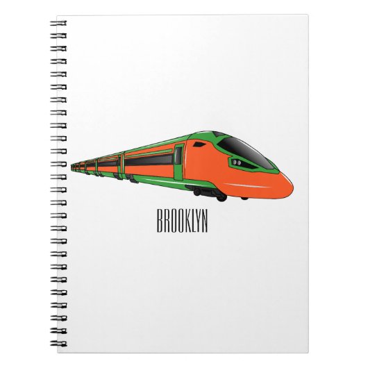 Carnet Illustration du train à balles (Devant)