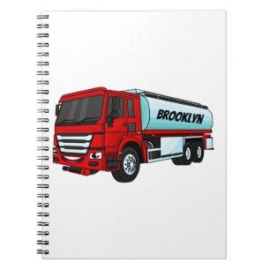Carnet Illustration du transport de carburant par camion-