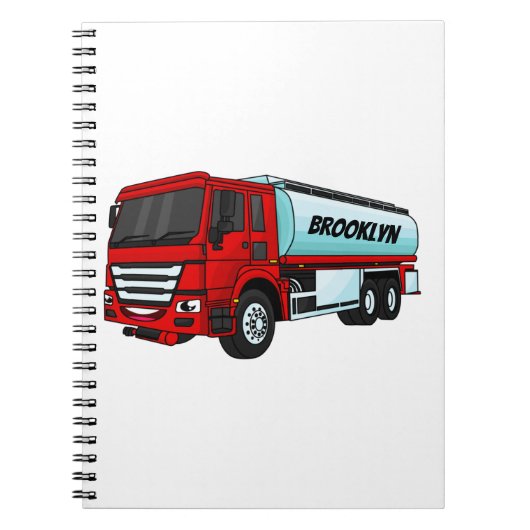 Carnet Illustration du transport de carburant par camion- (Devant)