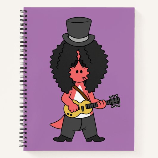 Carnet Illustration D'Un Allosaurus Habillé En Étoile Roc (Devant)