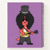 Carnet Illustration D'Un Allosaurus Habillé En Étoile Roc (Dos)