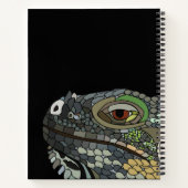 Carnet Illustration d'un animal de lézard d'Iguana (Dos)