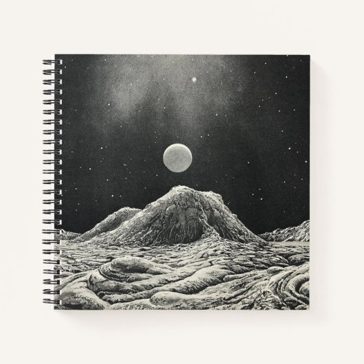 Carnet Illustration d'un autre espace planétaire (Devant)