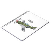 Carnet Illustration d'un avion militaire (Côté gauche)