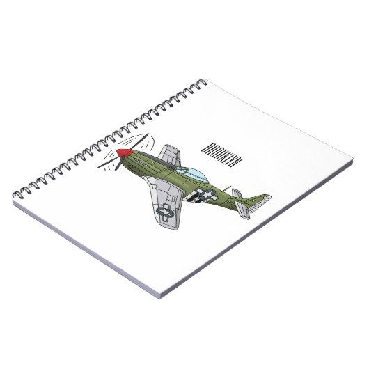 Carnet Illustration d'un avion militaire (Côté gauche)