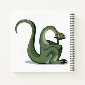 Carnet Illustration D'Un Brontosaurus Caricaturé Qui Pens (Dos)