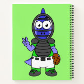 Carnet Illustration D'Un Capteur De Baseball Parasaurolop (Dos)