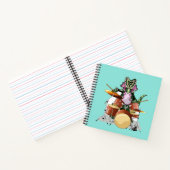 Carnet Illustration D'Un Chasmosaurus Jouant Aux Tambours (Intérieur)