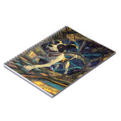 Carnet Illustration d'un chien aventurier dans l'espace (Côté gauche)