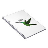 Carnet Illustration d'un colibri à bec épée (Côté Droit)