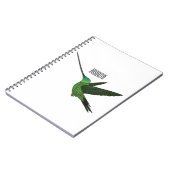 Carnet Illustration d'un colibri à bec épée (Côté gauche)