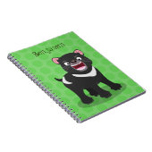 Carnet Illustration d'un diable de Tasmanie affamé (Côté Droit)