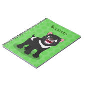 Carnet Illustration d'un diable de Tasmanie affamé (Côté gauche)