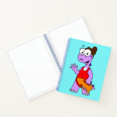 Carnet Illustration D'Un Gardien À Vie Tyrannosaurus Rex. (Intérieur)