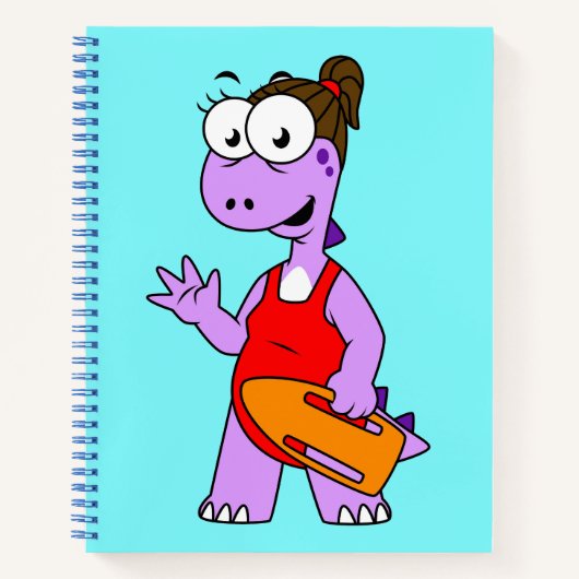 Carnet Illustration D'Un Gardien À Vie Tyrannosaurus Rex. (Devant)