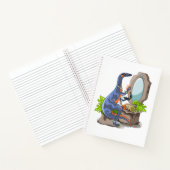 Carnet Illustration D'Un Iguanodon Mettant Sur Le Maquill (Intérieur)