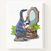 Carnet Illustration D'Un Iguanodon Mettant Sur Le Maquill (Dos)