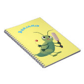 Carnet Illustration d'un insecte du cricket vert mou (Côté Droit)