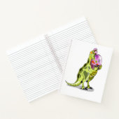 Carnet Illustration D'Un Lambéosaure Portant Un Oeuf. (Intérieur)