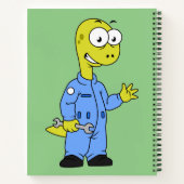 Carnet Illustration D'Un Mécanique Brontosaurus. (Dos)