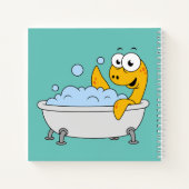 Carnet Illustration D'Un Monstre De Loch Ness De Bain. (Dos)