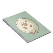 Carnet Illustration d'un mouton géant mignon et drôle (Côté Droit)