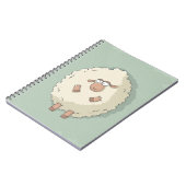 Carnet Illustration d'un mouton géant mignon et drôle (Côté gauche)