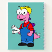 Carnet Illustration D'Un Ouvrier De Construction De Stego (Dos)