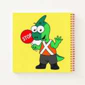 Carnet Illustration D'Un Parasaurolophus Traffic Enforcer (Dos)