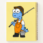 Carnet Illustration D'Un Pêcheur D'Allosaurus. (Dos)