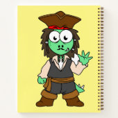 Carnet Illustration D'Un Pirate De Stegosaurus, Jack Spar (Dos)