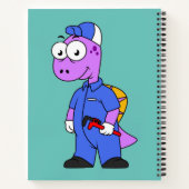 Carnet Illustration D'Un Plomber Spinosaurus. (Dos)