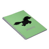 Carnet Illustration d'un poney de Shetland mignon (Côté Droit)