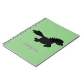 Carnet Illustration d'un poney de Shetland mignon (Côté gauche)
