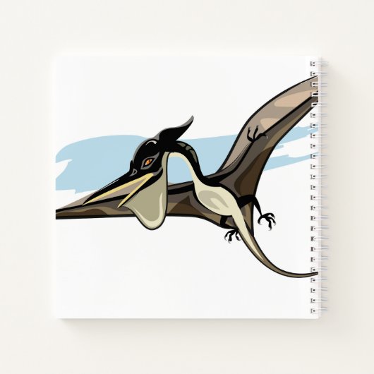 Carnet Illustration D'Un Pteranodon Dinosaure. (Dos)