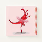 Carnet Illustration D'Un Raptor Danseur Ballerina. (Dos)